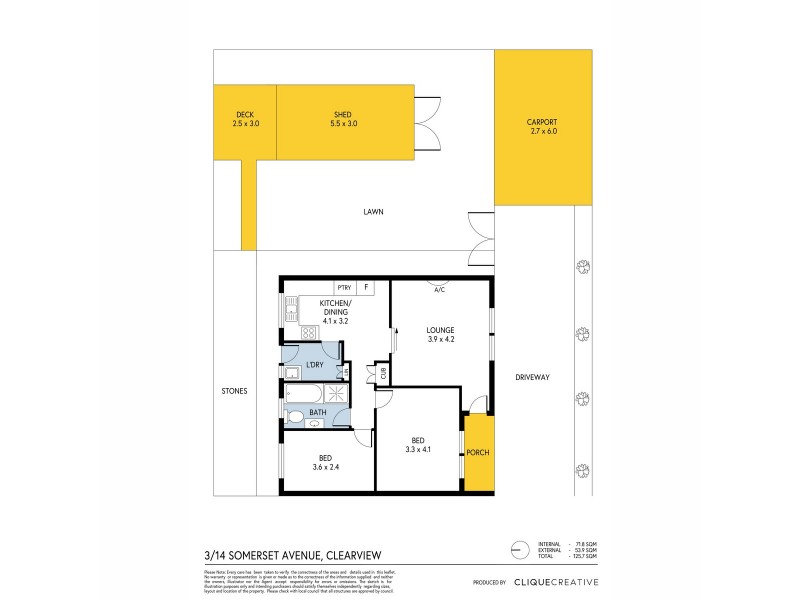 3/14 Somerset Avenue, Clearview SA 5085 Floorplan