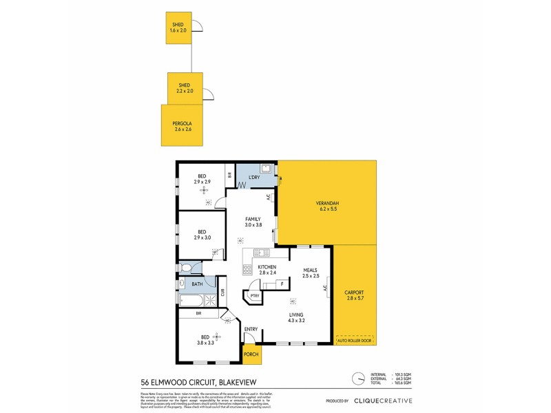 56 Elmwood Circuit, Blakeview SA 5114 Floorplan