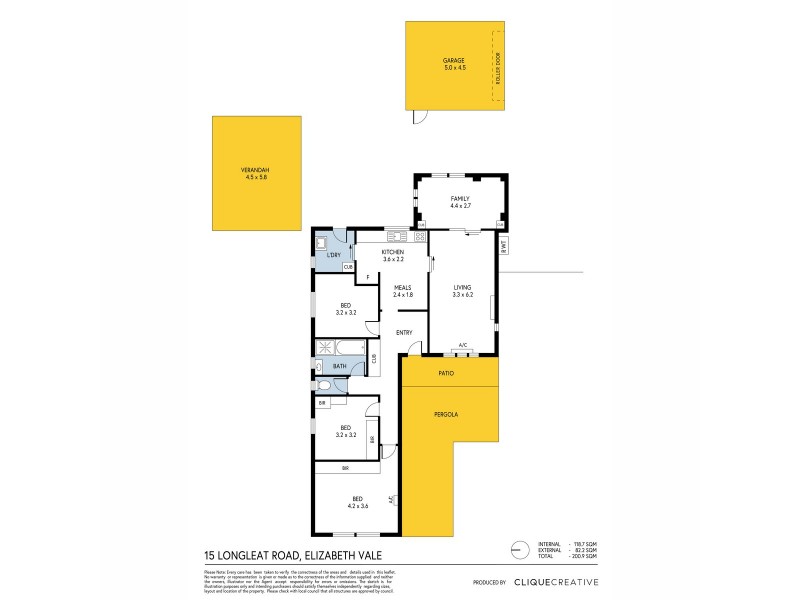 15 Longleat Road, Elizabeth Vale SA 5112 Floorplan