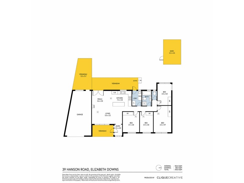 39 Hanson Road, Elizabeth Downs SA 5113 Floorplan