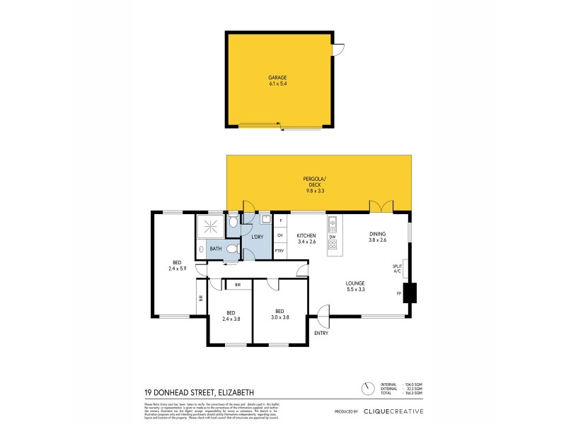 19 Donhead Street, Elizabeth SA 5112 Floorplan