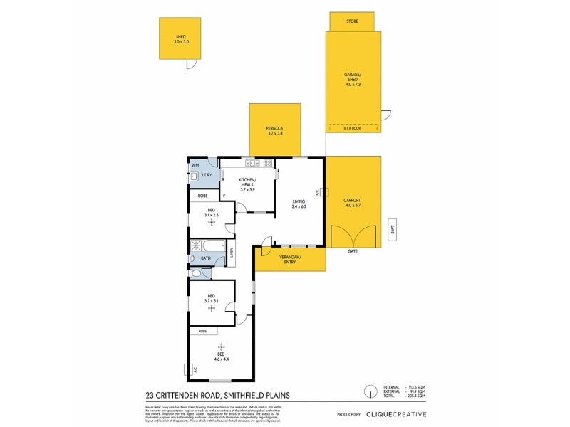 23 Crittenden Road, Smithfield Plains SA 5114 Floorplan