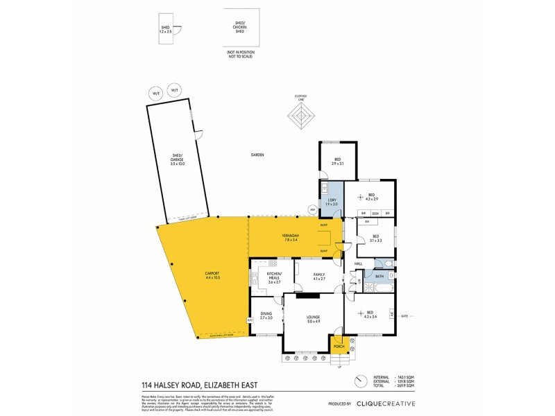 114 Halsey Road, Elizabeth East SA 5112 Floorplan