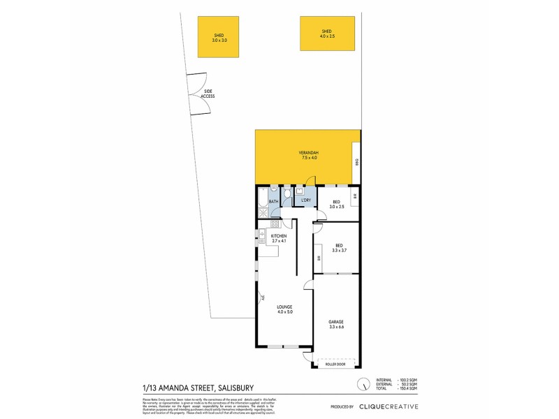 1/13 Amanda Street, Salisbury SA 5108 Floorplan