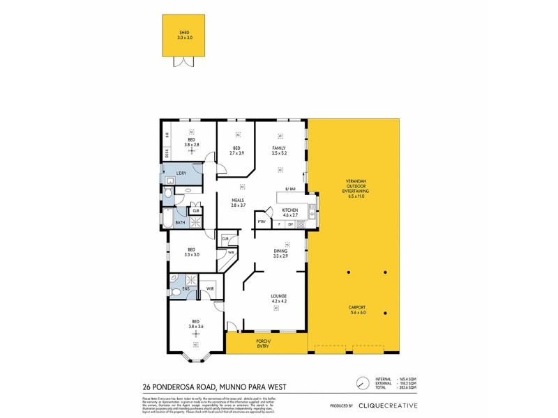 26 Ponderosa Road, Munno Para West SA 5115 Floorplan