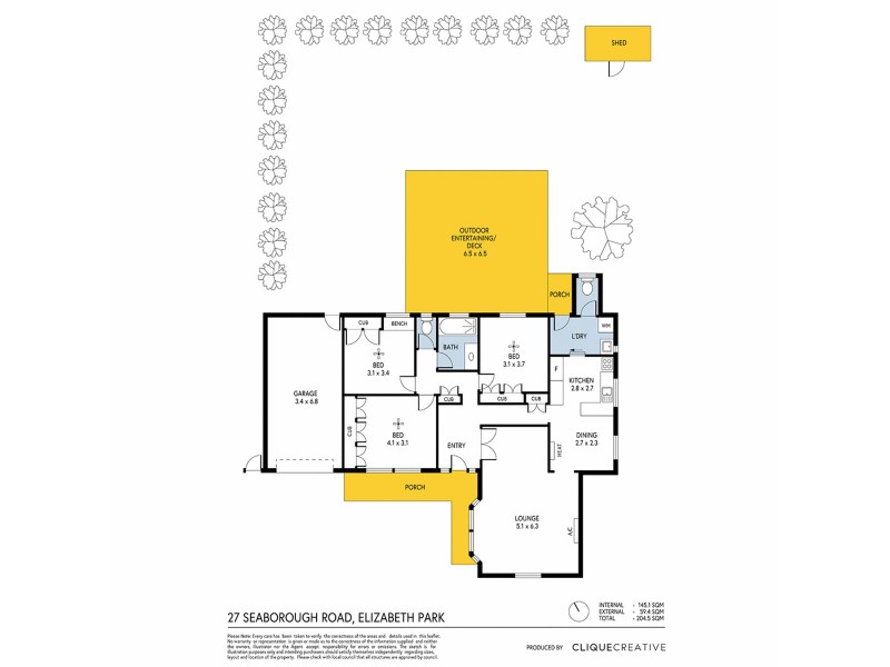 27 Seaborough Road, Elizabeth Park SA 5113 Floorplan
