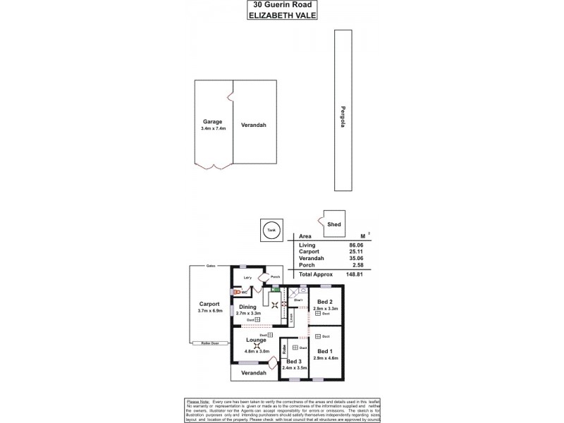 30 Guerin Road, Elizabeth Vale SA 5112 Floorplan