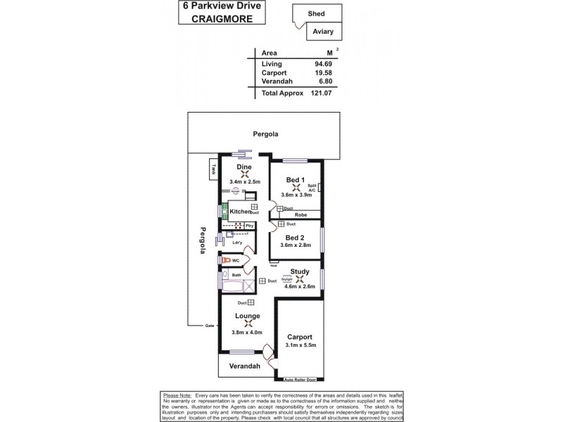 6 Parkview Drive, Blakeview SA 5114 Floorplan