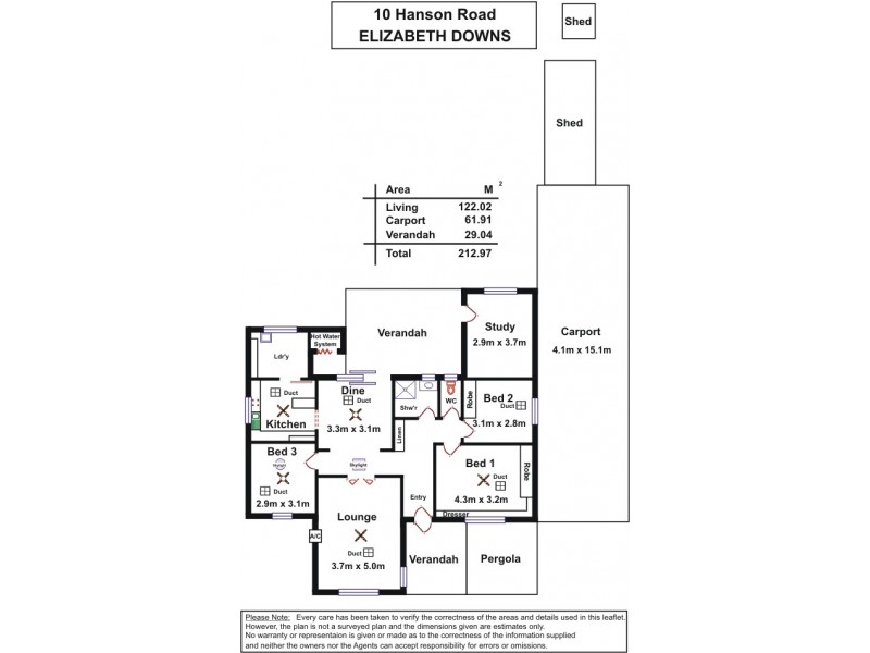 10 Hanson Road, Elizabeth Downs SA 5113 Floorplan