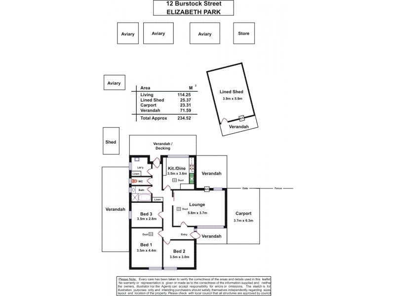 12 Burstock Street, Elizabeth Park SA 5113 Floorplan