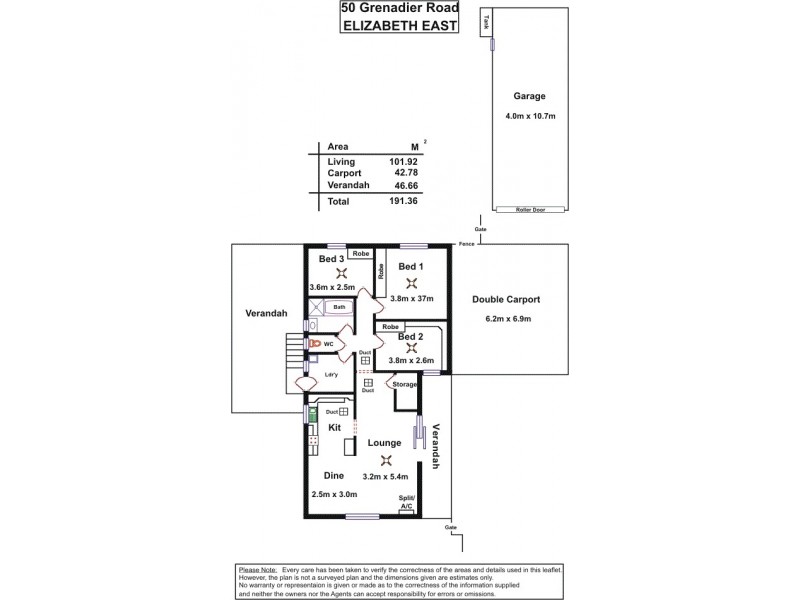 50 Grenadier Road, Elizabeth East SA 5112 Floorplan