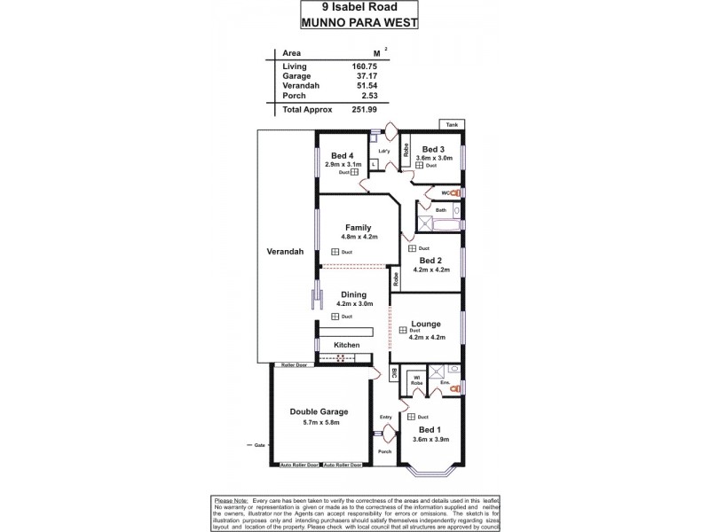 9 Isabel Road, Munno Para West SA 5115 Floorplan