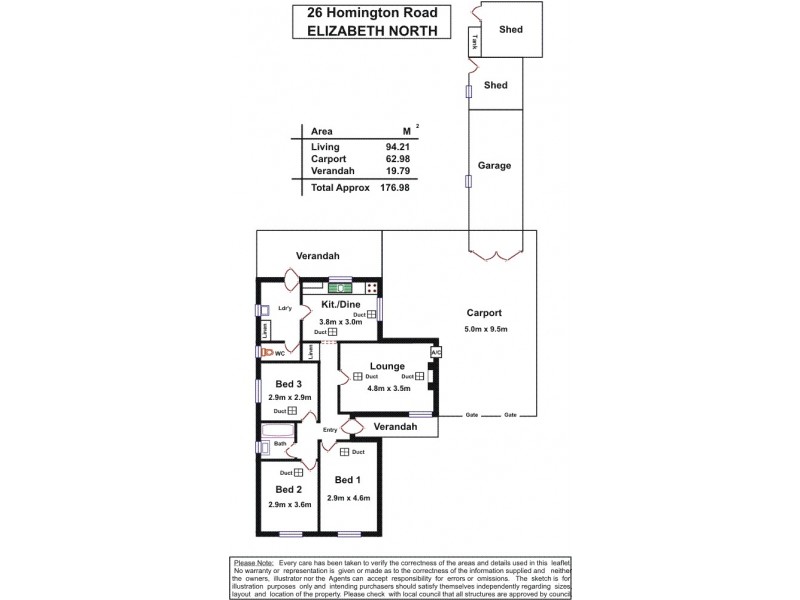 26 Homington Road, Elizabeth North SA 5113 Floorplan