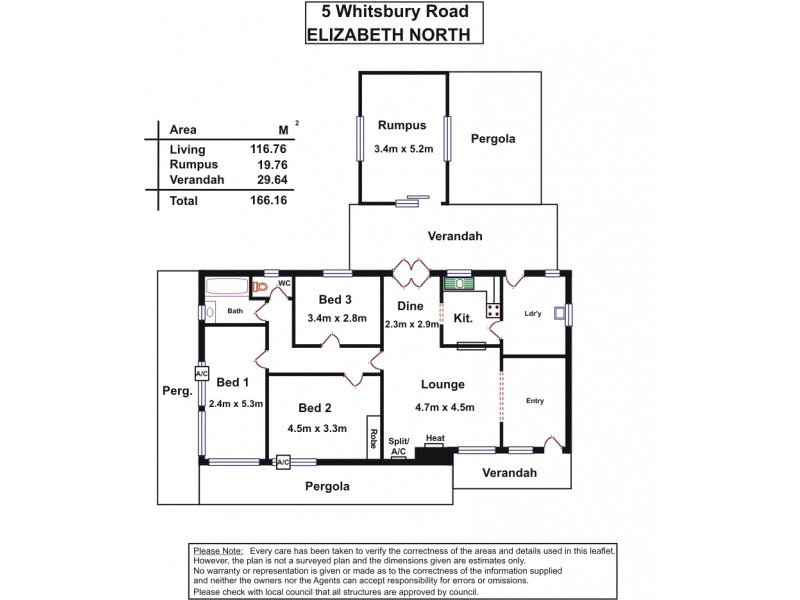 5 Whitsbury Road, Elizabeth North SA 5113 Floorplan