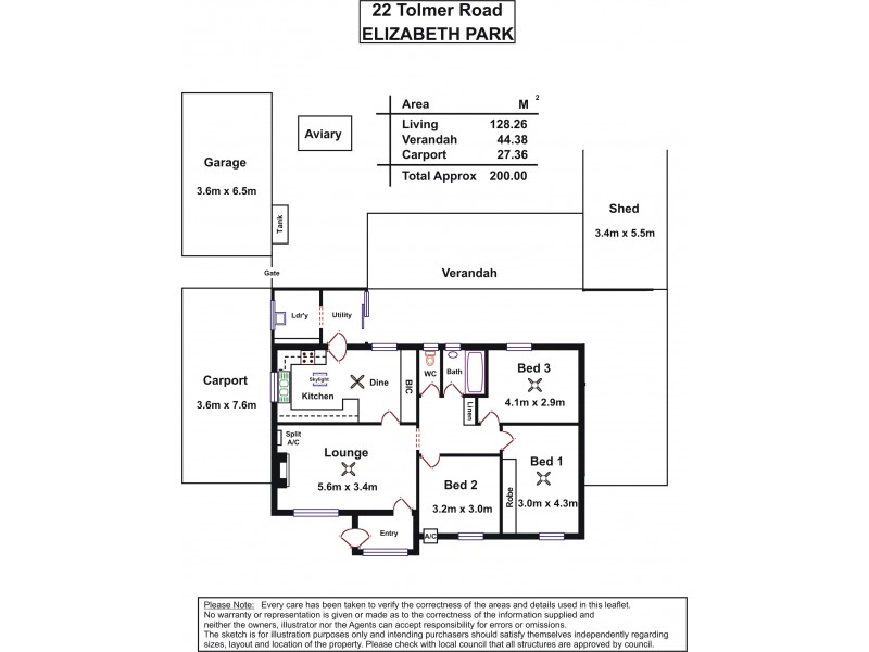 22 Tolmer Road, Elizabeth Park SA 5113 Floorplan