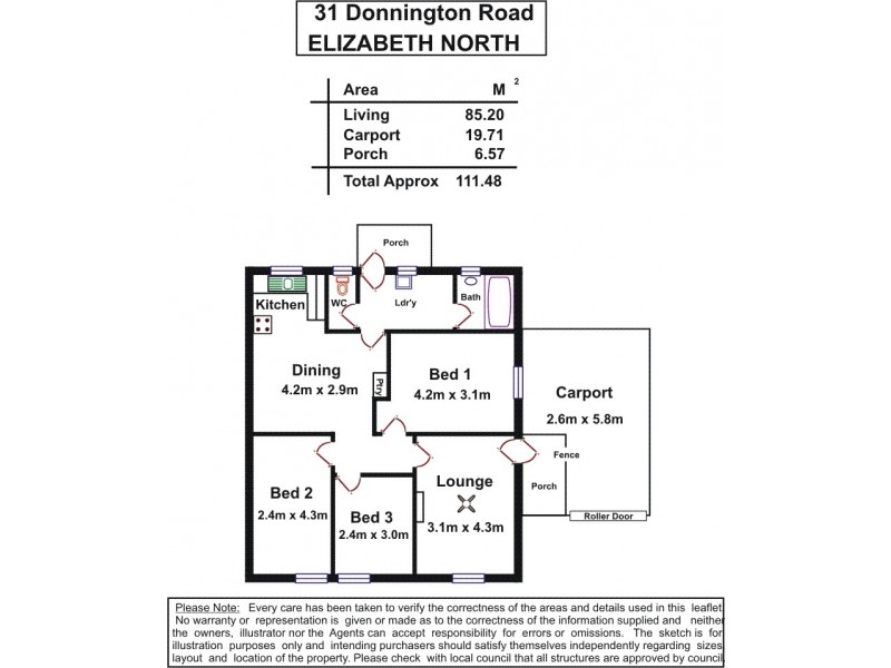 31 Donnington Road, Elizabeth North SA 5113 Floorplan
