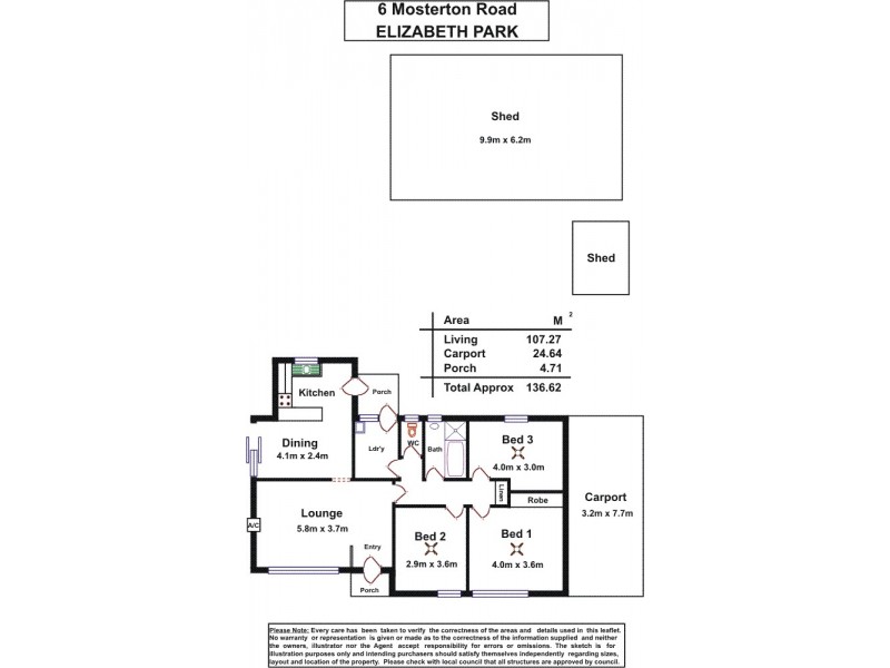 6 Mosterton Road, Elizabeth Park SA 5113 Floorplan