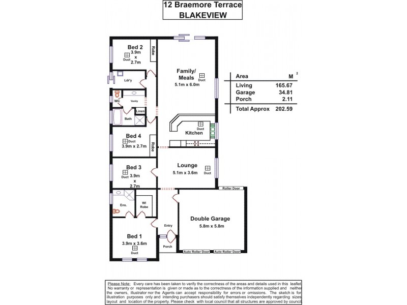 12 Braemore Terrace, Blakeview SA 5114 Floorplan