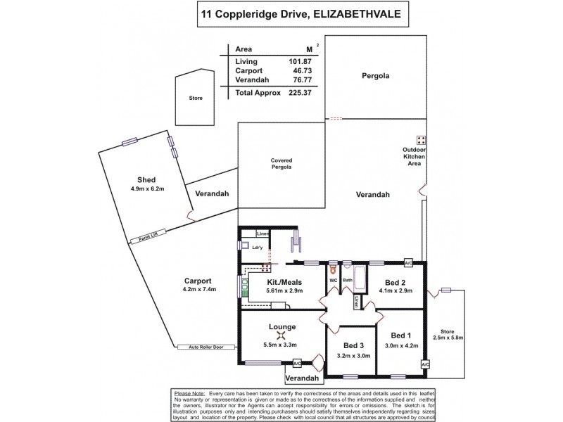 11 Coppleridge Drive, Elizabeth Vale SA 5112 Floorplan