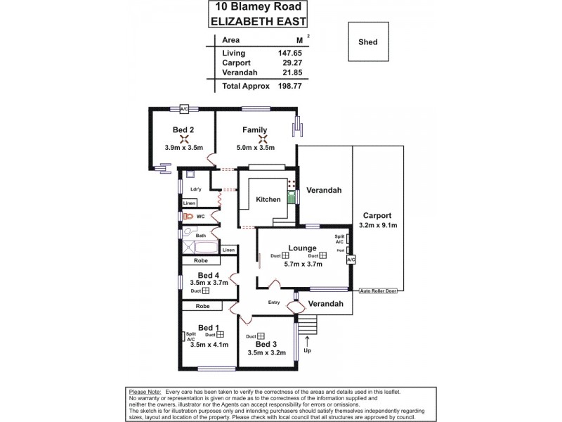 10 Blamey Road, Elizabeth East SA 5112 Floorplan