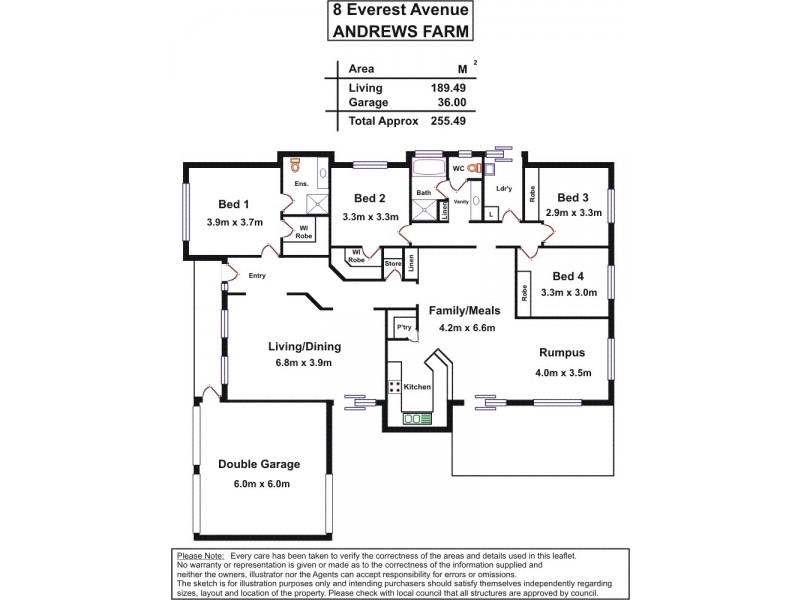 8 Everest Avenue, Andrews Farm SA 5114 Floorplan