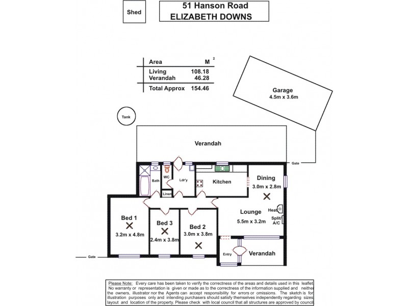 51 Hanson Road, Elizabeth Downs SA 5113 Floorplan