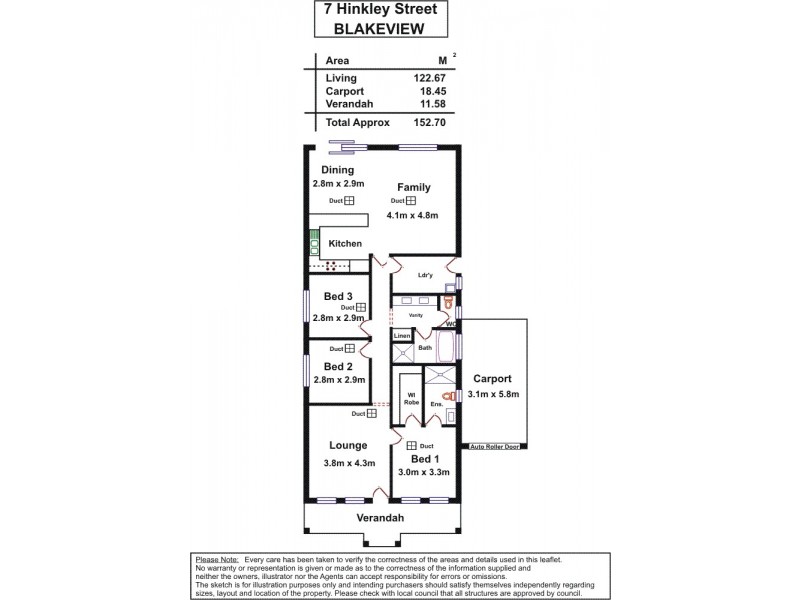 7 Hinckley Street, Blakeview SA 5114 Floorplan