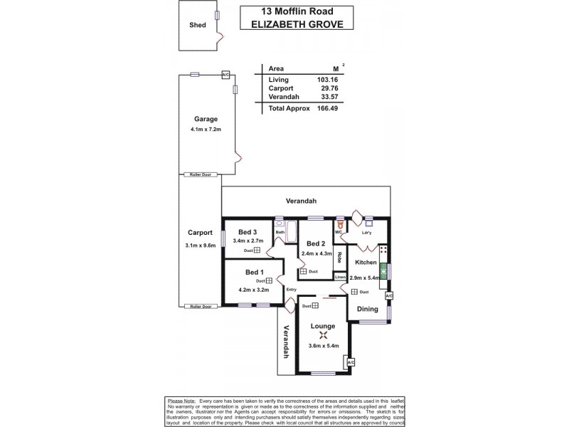 13 Mofflin Road, Elizabeth Grove SA 5112 Floorplan