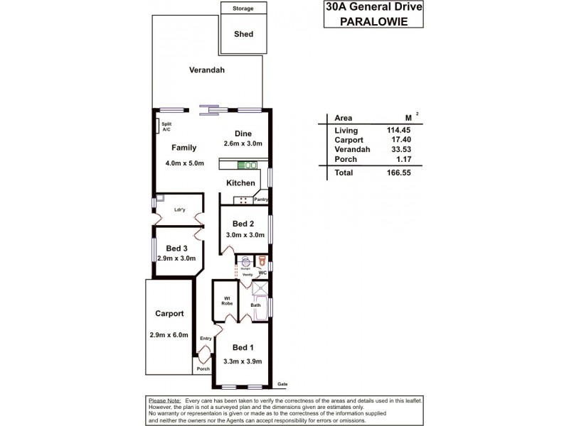30a General Drive, Paralowie SA 5108 Floorplan