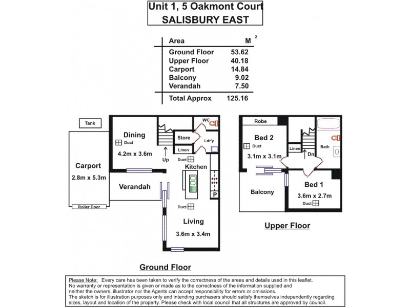 1/5 Oakmont Court, Salisbury East SA 5109 Floorplan
