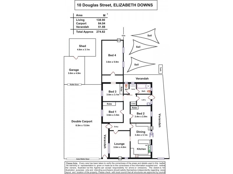 10 Douglas Street, Elizabeth Downs SA 5113 Floorplan