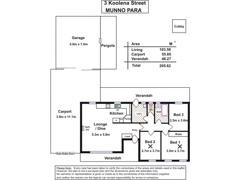 3 Koolena Crescent, Munno Para SA 5115 Floorplan
