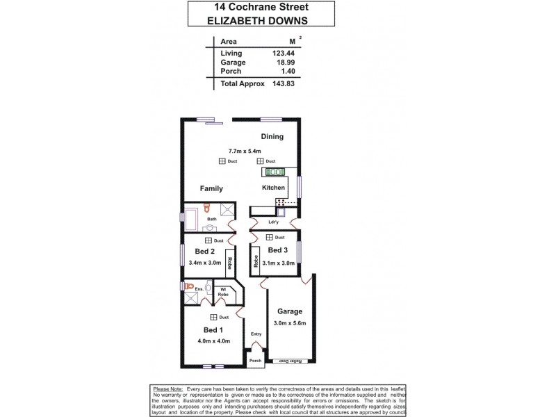 14A Cochran Street, Elizabeth Downs SA 5113 Floorplan