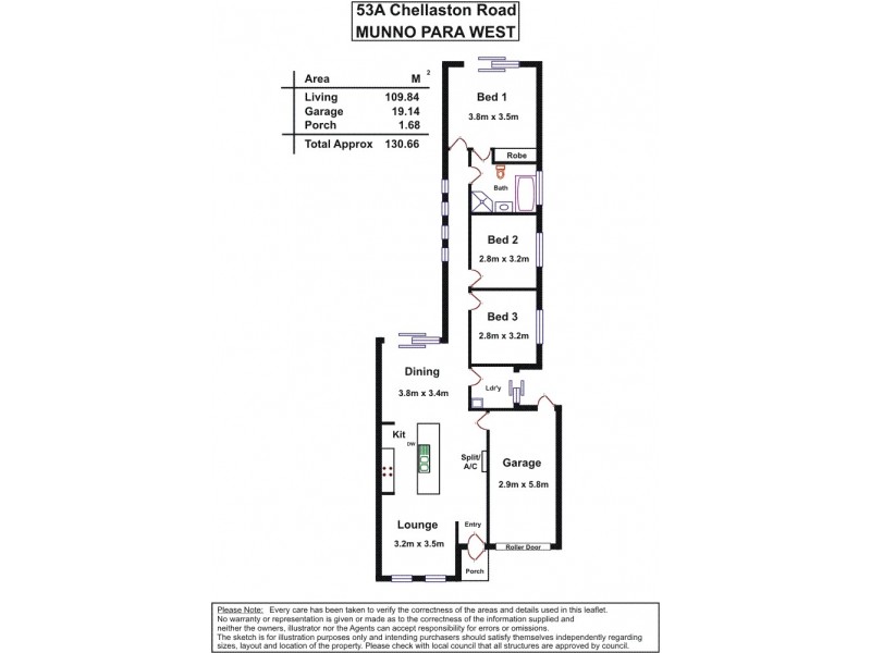 53a Chellaston Road, Munno Para West SA 5115 Floorplan