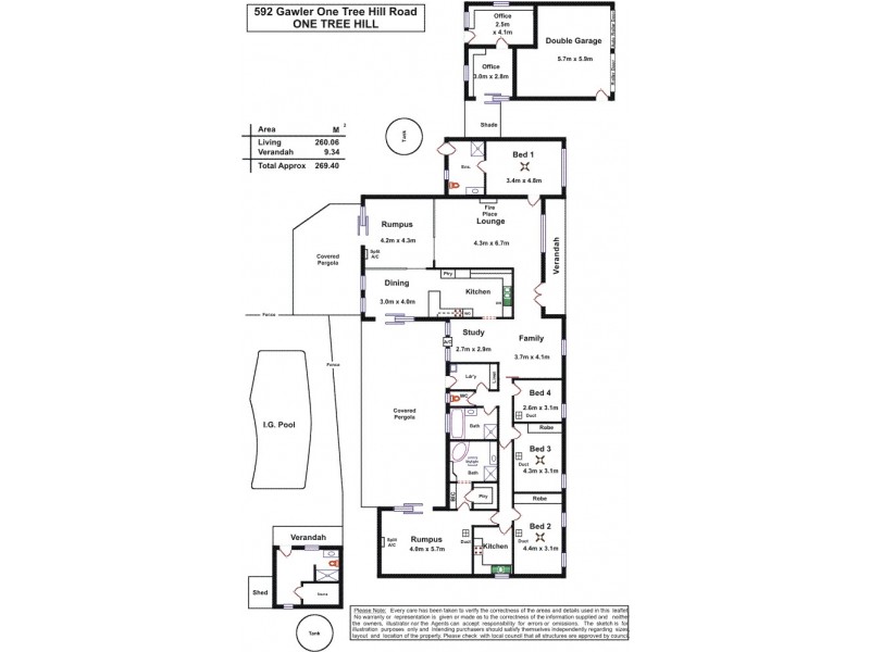 592 Gawler One Tree Hill Road, One Tree Hill SA 5114 Floorplan