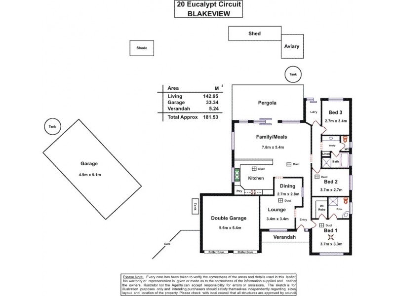 20 Eucalypt Circuit, Blakeview SA 5114 Floorplan