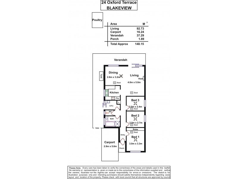 24 Oxford Terrace, Blakeview SA 5114 Floorplan