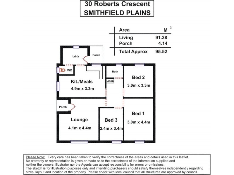 30 Roberts Crescent, Smithfield Plains SA 5114 Floorplan