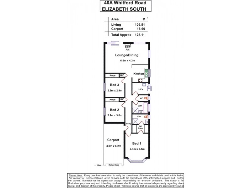 40a Whitford Road, Elizabeth South SA 5112 Floorplan