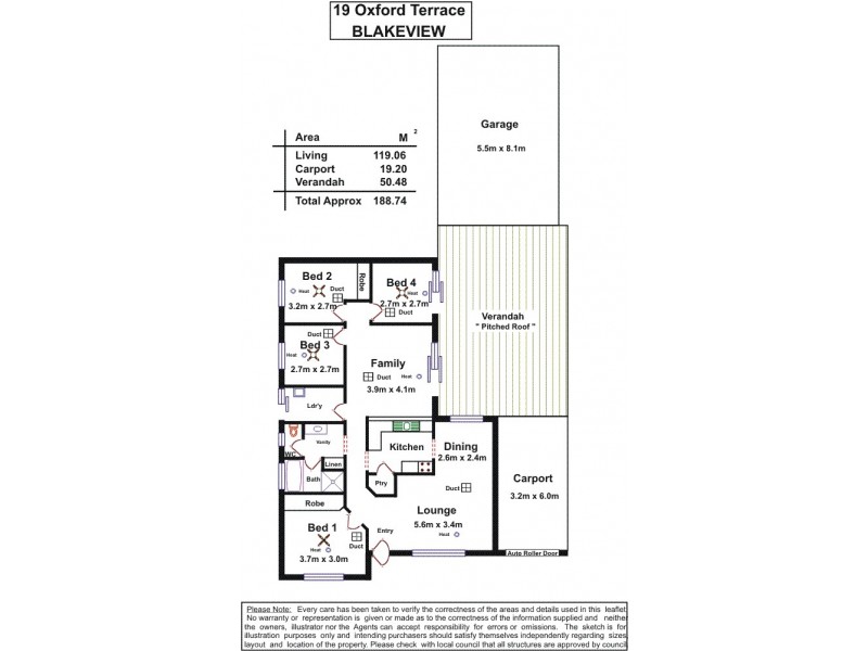 19 Oxford Terrace, Blakeview SA 5114 Floorplan