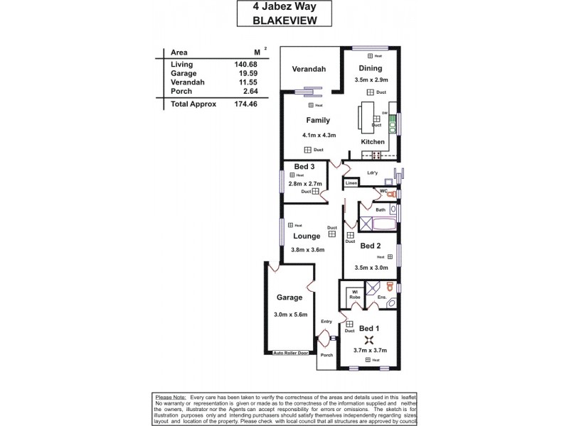 4 Jabez Way, Blakeview SA 5114 Floorplan