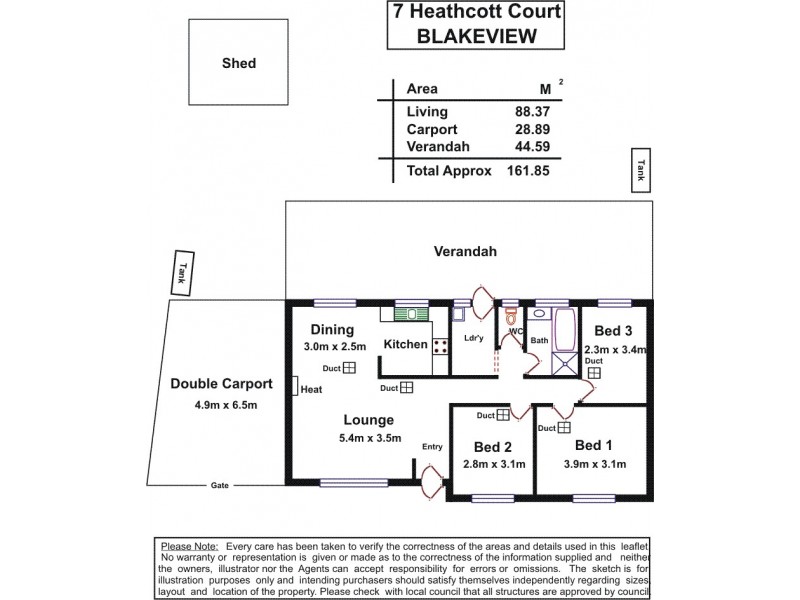 7 Heathcott Court, Blakeview SA 5114 Floorplan