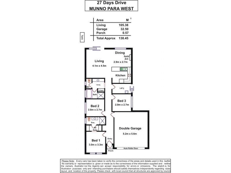 27 Days Drive, Munno Para West SA 5115 Floorplan