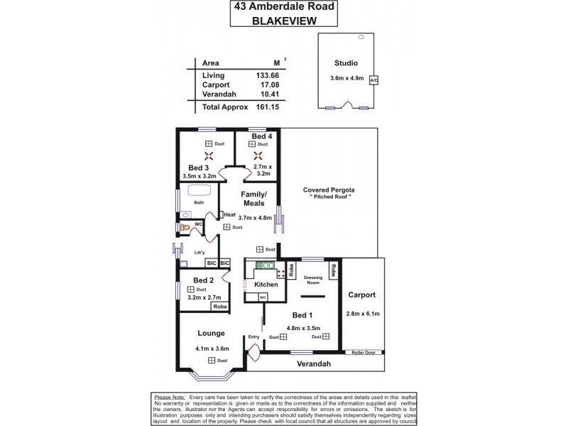 43 Amberdale Road, Blakeview SA 5114 Floorplan
