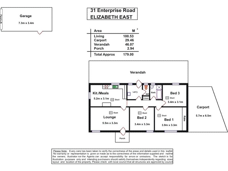 31 Enterprise Road, Elizabeth East SA 5112 Floorplan