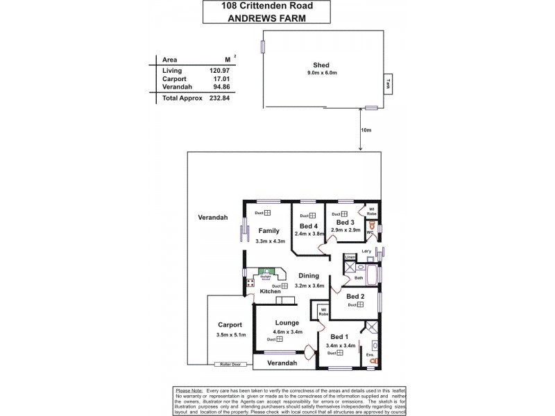 108 Crittenden Road, Andrews Farm SA 5114 Floorplan