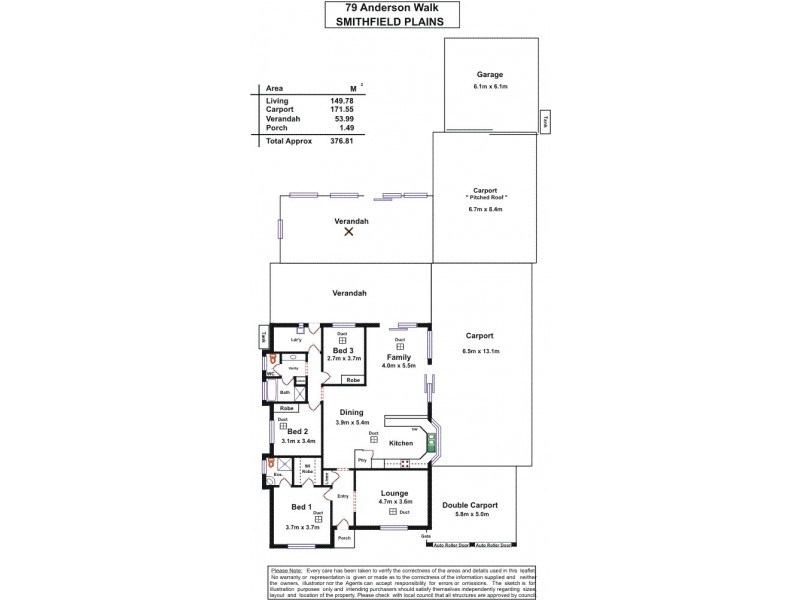 79 Anderson Walk, Smithfield Plains SA 5114 Floorplan