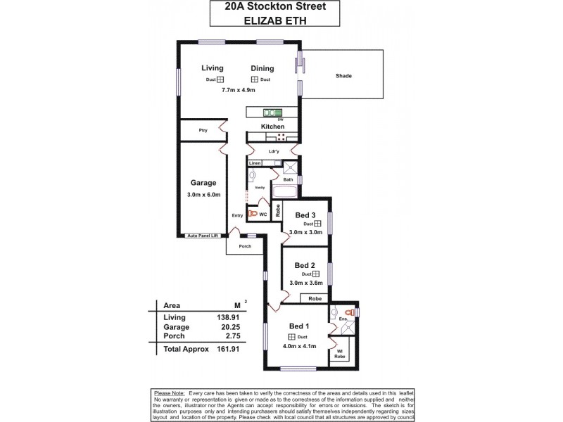 20a Stockton Street, Elizabeth SA 5112 Floorplan