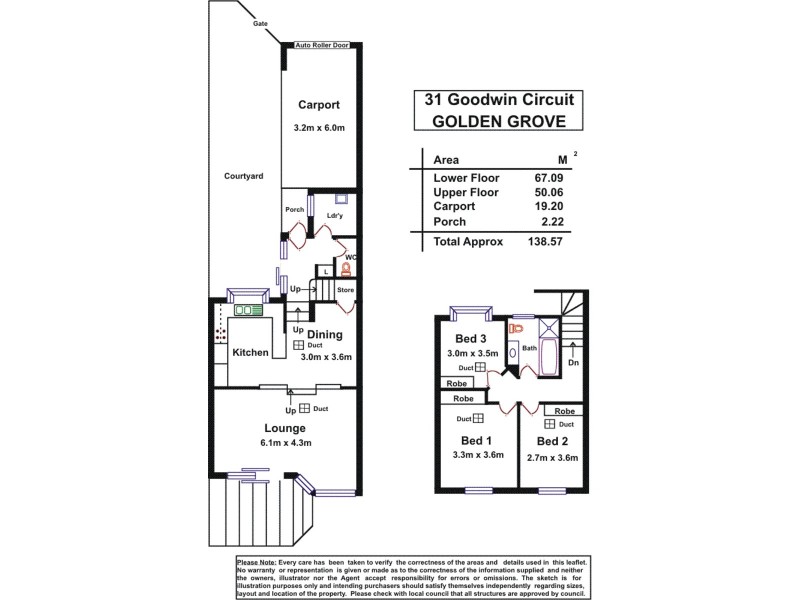 31 Goodwin Circuit, Golden Grove SA 5125 Floorplan