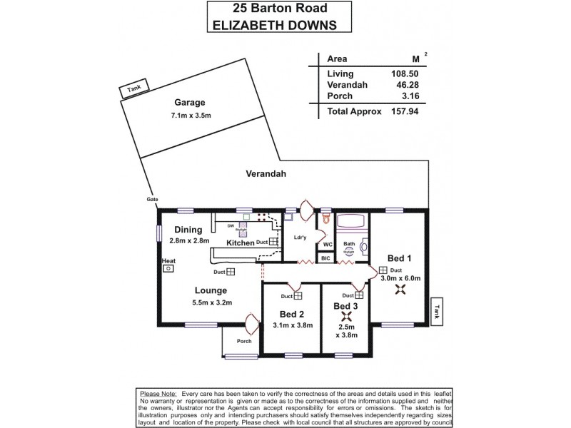25 Barton Road, Elizabeth Downs SA 5113 Floorplan